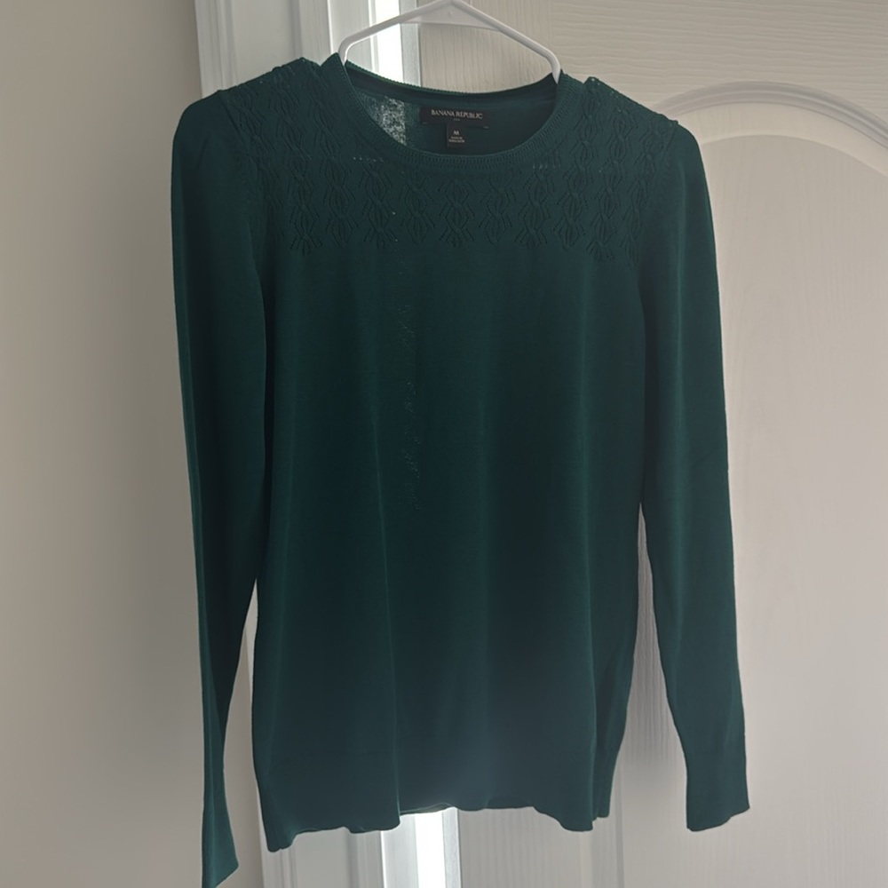 Women's Hunter Green Banana Republic Sweater